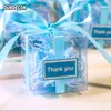 Emballage Cadeau 100 Pcs 6x6x6cm Transparent Carré Coffrets Cadeaux Faveur De Mariage Parti Sacs De Bonbons Faveur De Mariage Fête De Noël Décoration Navire Libre 230614