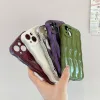 Dziewczęce damskie etui na telefony wodne falowanie luksusowy wzór kręcone fale miękkie etui na iPhone 15 14 Plus 13 12 mini 11 Pro Max