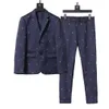 2023 Brief Afdrukken Heren Blazers Katoen Linnen Mode Jas Designer Jassen Business Casual Slim Fit Formele Pak Blazer Mannen pakken Stijlen