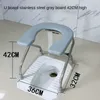Other Health Beauty Items Foldable Toilet Seat Stainless Steel Commode Chair UShaped Heavy Duty For Elders Pregnant Woman Removable NoSlip Feet Stool 230614