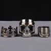 Free Shipping Skull Grinder for Dry Herb 2 Pieces 46mm*77mm Smoking Tobacco Grinders Water Bong Accessory