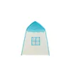 Casas de flores azules bebé para niños, estrellas, carpas con ventana 2023