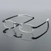 Okulary przeciwsłoneczne mogą kwitnąć mężczyzn kobiet do czytania bez krawędzi Kieliszki Business Bezpośrednie przezroczyste obiektyw Presbyopia Presbyopia Okulasy Ultralight Spektakl 1.0 3.0