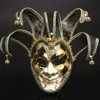 Маски для вечеринок Joker Crack Mask for Women Men Carnival Рождественский праздник вечеринка нарисованные венецианские маски 230614