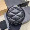 디자이너 여성 Sade Sheepskin Cylinder Bag Rhombic Lattice 미니 체인 핸드백 메신저 지갑 크로스 바디 가방 이브닝 가방 712706 699704