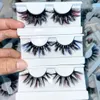 Makeup Tools Est 3D Mink Eyelashes färgglada 100% fransar blandar färg rosa blå röd vit falsk fluffig mjuk cilias leverantör 230614