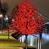 3M 9.85Ft Altezza Albero di Natale in fiore di ciliegio artificiale Luce 1152pcs Lampadine a LED 110/220VAC Decorazione da giardino antipioggia 2 pezzi