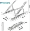 Aluminum Laptop Stand Foldable Tablet PC Holder for Samsung Tab Huawei Xiaomi Apple ipad MacBook Portable Notebook CNC process HIGH-END Computer Accessories