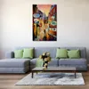 Абстрактная пейзаж Canvas Art Decor Decor Happy Night Moder