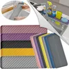 Tapis de table évier de cuisine tampon de vidange des éclaboussures tapis de robinet en silicone plateau porte-éponge receveur protecteur de comptoir