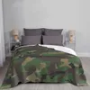 Dekens Jungle Camouflage Deken Cover Fleece Leger Militaire Camo Super Zachte Gooi Deken voor Beddengoed Bank Sprei Queen King Size R230615