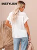 Women's Blouses Shirts Casual Solid Short Sleeve Cotton Linen Loose Blouse Vintage Harajuku Oversized Shirt Elegant Tunic Summer Tops Women 230615