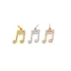Charms Cz изысканный музыкальный кулон минималистский колье ожерелья клавиля модные ювелирные украшения 16x9,5x1,9 мм