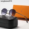 lvity Metal Oval Sunglasses for Men and Women - Stylish Portable Eyewear with Box for Outdoor Activities Driving Business .