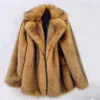 Women's Fur ZXRYXGS 2023 Autumn And Winter Coat Fashion Jacket Women's Clothing Suit Warm Mid Length Imitation