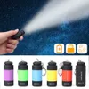 Nouveau 2 Pcs LED Mini Torche Lumières USB Rechargeable Portable Porte-clés Lampe De Poche Étanche En Plein Air Camping Randonnée Torche Lampe Lanternes