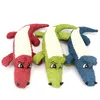 Jouets pour chiens grinçants à mâcher pour animaux de compagnie Animaux Crocodile en peluche Chiens drôles interactifs de nettoyage des dents Jouet pour petits animaux de compagnie moyens Fournitures