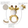 Rattles Mobiles 1pc Baby Wood Teether Natural Tinging Grak Toys Mobile Pram Crib Ring Crochet Rattle Soother Nursing Education 230615