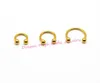 Labret Lip Piercing Bijoux Horseshoe 316L Acier Nostril Nez Stud Circulaire Balle Corps Anneaux CBR Boucle D'oreille 16G 6MM 8MM 10MM 50pcslot 230614