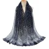 Szaliki 2023 Spring Fashion Malowidaż olejny Flroal wiskose szalik dama nadruk szale i owijanie paszmina faulards muzułmański hidżab 180 72 cm