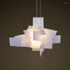 Chandeliers Resin Nordic Creative Stacking Chandelier Lighting Art Dining Room Hanging Living Lamp D65 95cm LED Suspension Pendant