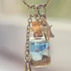 Chains Ocean In A Bottle Necklace Shell Mermaid Nautical Jewelry Unique Gifts For Women Inspired