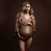 Maternity Tops Tees Sequins Maternity Pography Props Bodysuit Boho Maternity Po Shoot Bodysuits Pregnant Woman Jumpsuit For Pography 230614