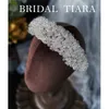 Hochzeit Haarschmuck dichtes Kristall Haarband Braut Hoop Tiara Frauen Stirnbänder Krone Braut Accessoires Hochzeit Haarschmuck 230614