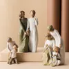 Dekorativa föremål Figurer Nordisk stil Familjharts Figur Figurin Ornament Happy Time Home Decoration Tillbehör Hantverk Möbler vardagsrum 230614