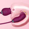 Sugande rosvibrator för kvinnor klitoris bröstvårtan g-spot stimulator finger wiggle kvinnlig masturbator parspel