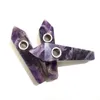 Natural crystal Amethyst Dream Energy stone Smoking Pipes for Smoke Tobacco Gemstone Pipe Tower Quartz Points with Gift Box Sofus