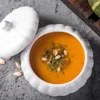 Dinnerware Sets Pumpkin Soup Cup Noodle Bowl Lid Bowls Lids Ceramic Condiment Container Pot Porcelain