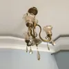 Chandeliers Modern Gold Crystal Chandelier Copper European Led Ceiling Lamp American Bedroom Romantic Master Lighting