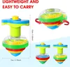 Spinning Top Light Up For Kids Toys z migającą zabawną imprezą urodzinową Favors Favors Classroom Blow in the Dark 230615