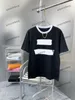 Xinxinbuy Men Designer Tee T Shirt 23SS Paris Iron Chain Letter Printフランス半袖