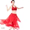 Stage noszenie stanika Kobiety Modern Belly Dance Costume for Practice Performal Oriental Dancing Ubrania Bollywood 89