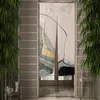 Kurtyna Abstrakcyjna sztuka Japońskie drzwi nadrukowane 3D Malarstwo Noren Doorway Kitchen Wejście Wejście Draph Draph Trape Halfcurtain 230615