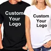 Men's T Shirts Summer Fashion Custom Your Logo T-Shirt Men&women Casual Tshirt Round Neck Shirt Top