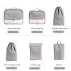 Storage Bags 6 Pcs/set Travel Bag Luggage Clothes Shoes Case Dry Wet Separation Organizer Home Wardrobe Suitcase Packing Cube Pouch