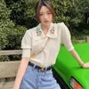 Swates Kobiety Pullovers Vintage Sweet Korean Style Knitting Wszech-Match Casual Retro Tender Cozy Loose Office Lato Summer