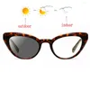 Sonnenbrille Mode Kleine Katze Lesebrille Männer Frauen Hohe Qualität TR90 Weibliche Pochromic Computer Rezept 1,0 4,0 NX