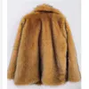 Women's Fur ZXRYXGS 2023 Autumn And Winter Coat Fashion Jacket Women's Clothing Suit Warm Mid Length Imitation