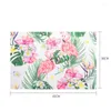 Placemats 10 stks Flamingo Patroon Placemats Voor Eetkamer Mat Kinderen Cut Placemat Set Keuken Accessoires Cup Posavasos