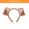 Bandanas Stage Performance Prop Prom Hair Accessories Animal Puppy Ears Plush Dog Headband Costume Hoops Headpiece