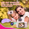 Camcorders 2.4 -tums skärm 40MP 1080p Dual Lens Kids Camera Children Birthday Present Cartoon Cute Digital Digital Digital