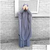 Ubranie etniczne z kapturem muzułmańskie kobiety hidżab sukienka modlitewna jilbab abaya długa khimar ramadan suknia abayas spódnica islamska tkanina DHZ7G