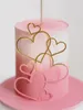 Party Supplies Valentine's Day Baking Cake Decoration Wedding Engagement Topper Ins Simple Hollow Heart Akryl I Love You Inserts