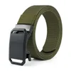 Belts 3.5cm Fashion Canvas Men's Belt Alloy Automatic Buckle Outdoor Wear-resistant Braided For Men