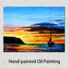 Modern Canvas Painting Landscape Art Lullaby Hand Painted Romantic Artwork Wall Decor