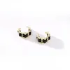 Stud Earrings South Korea's East Gate Geometric C-shaped Flannelette Aesthetic Fashion Jewelry